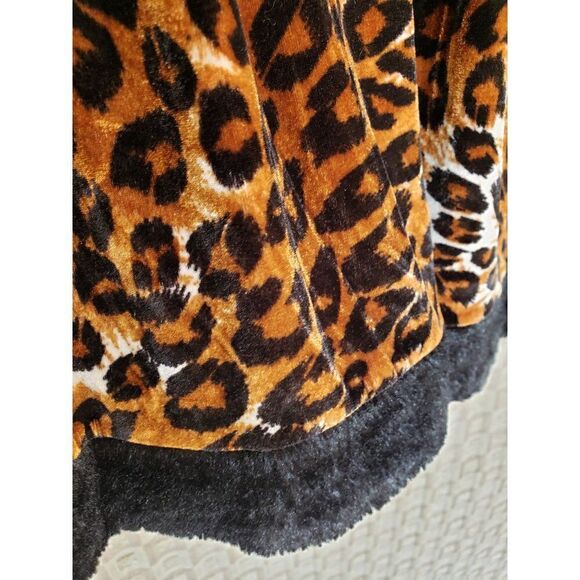 Girls Leopard Cat Costume Soft Faux Fur Leopard Dress Halloween Size 4-6T - Picture 4 of 5
